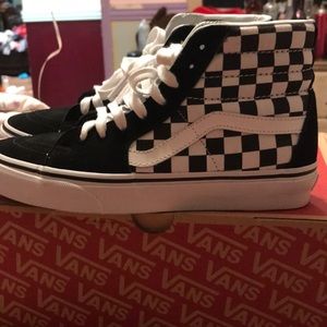 Women Cheackerboard vans